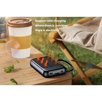 Fast Solar Charging 10000Mah Power Bank - Black Or White
