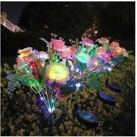Solar LED Waterproof Hibiscus Lantern - 7 Head, Outdoor Lighting