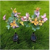 Solar LED Butterfly Stake Light - Weatherproof Outdoor Garden Decor