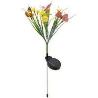 Solar LED Flower Stake Lights - Waterproof Outdoor Garden Lantern