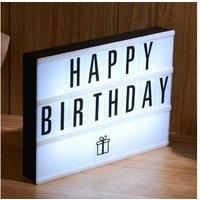 A4 LED Letter Light Box Sign - Dual Power, Waterproof, Modern Decorative Home Display
