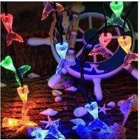 Mermaid LED Solar String Lights - Weatherproof Outdoor Fairy Lighting