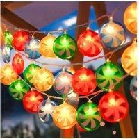 LED Candy String Light - 3m, 20 Bulbs, IP55 Waterproof, Remote Control