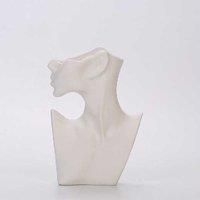 Human Body Ceramic Vase Decor - Modern Minimalist Bisque Home Accent with LED, Wall Art or Table Display