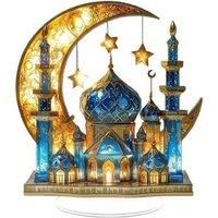 Classic New Moon Festival Desktop Ornaments 15*15*0.2Cm Base 4Mm