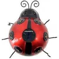 Solar Ladybug Wall Light