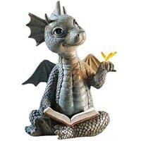 Resin Dinosaur Garden Ornament - Weather-Resistant Outdoor Decor Sculpture