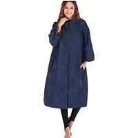 Unisex Black Water-Repellent Dryrobe Inspired Double-Layer Hooded Cape Jacket For Outdoors!