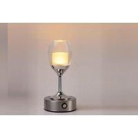 Usb Rechargeable Acrylic Led Wine Glass Lamp - 8 Options