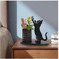 Black Cat Pen Holder