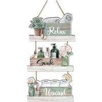 Bathroom Wooden Sign Poplar Board