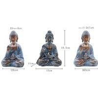 Solar Led Zen Buddha Garden Statue - Weatherproof Outdoor Light