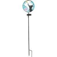 Whimsical Iron Art Solar Animal Garden Silhouette Ground Light