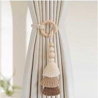Simple Adjustable Curtain Tie Coffee 2Pcs Per Set