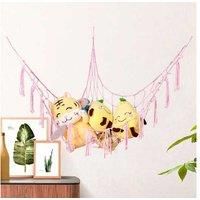 Cotton Rope Triangular Net Storage Hammock - Space-Saving Toy & Sundries Organiser