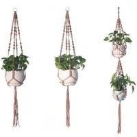 Cotton Rope Hanging Storage Basket - Handwoven, Modular, Space-Saving