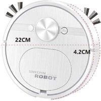 3-in-1 Cordless Sweeping Robot Vacuum - Lightweight, Multi-Surface, 60-Min Battery