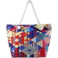 Unisex Black Ultra-Large Capacity Bohemian Geometric Handbag
