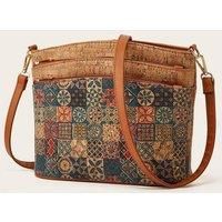 Unisex Black Chic Ethnic Retro Messenger Bag With Adjustable Strap & Unique Prints - 4 Options