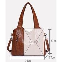 Unisex Khaki Women'S Stylish Large Tote Bag With Adjustable Strap - 6 Colours!