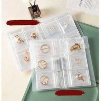 Plastic Jewelry Anti-Oxidation Storage Box - 160 Slot, Clear & Portable Organizer