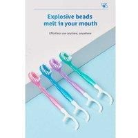 Blasting Bead Manual Toothbrush 12-Pack - Fresh Burst, Soft Bristles, Travel-Friendly