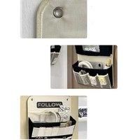 Fabric Wall-Mounted Dormitory Storage Bag - Multi-Layer Organiser