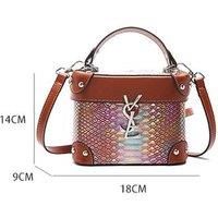 Unisex Pink Ysl-Inspired Women'S Niche Box-Shaped Bag - Durable Pu Leather - 6 Colours