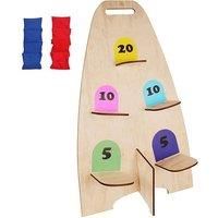 Wooden Sandbag Throwing Game - Outdoor Garden Activity For Kids (2 Sizes, Ages 7-14)
