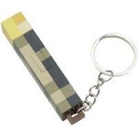 Unisex Black Rechargeable Torch Keychain Light - Mini USB Night Light Accessory