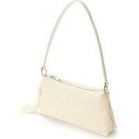 Unisex Summer Holiday Style Woven Handbag Beige