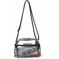 Unisex Black Transparent Crossbody Bag