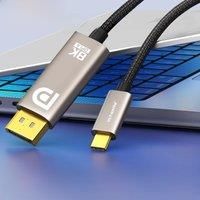 Bidirectional DisplayPort to USB C Cables 8K60Hz 4K HDR 32Gbps Type C to DP Cable Cord Wire For