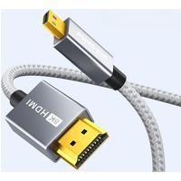 HDMI to Micro HDMI Cable Two Way Transmission 8K 60Hz Micro HDMI to HDMI Adapter Converter Line Wire