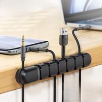 Toocki Cable Organizer Silicone USB Cable Winder Flexible Cable Management Clips For Mouse