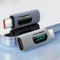 Toocki USB C OTG Adapter Digital Display 100W Fast Charging USB C Male to Type C Female OTG