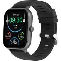Full Touch Smartwatch With Bt Call- Five Colour Options - Black