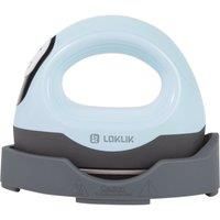LOKLIK Mini Heat Press - Portable Heat Transfer Vinyl Machine for Sublimation Printing with Curved & Flat Plates, Flexible Temperature Settings & Digital Display - HTV Craft Heatpress Machine, Blue