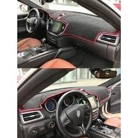 For Maserati Ghibli SQ4 Rosso Trofeo M157 Dashmat Dashboard Cover Instrument Panel Sunscreen Protective Pad Anti-Dirt Ornaments