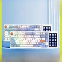 Ajazz AKP815 81 Keys Wired Mechanical Keyboard RGB Backlit Gaming Keyboard LCD Color Screen Ergonomic For Game Laptop PC Desktop