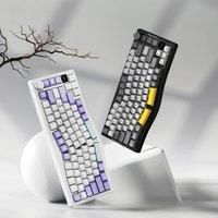AJAZZ AKS075 Three-mode Bluetooth+2.4G mechanical keyboard with screen 5000mAh RGB gaming office