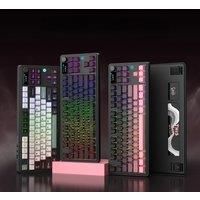 AJAZZ AK870 Plus 87-Key Wireless Mechanical Keyboard RGB Hot Swap Bluetooth Gaming Keyboard Multi-function Knob for Laptop PC