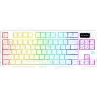 AJAZZ AK870 three-mode wireless mechanical keyboard TFT color screen-volume knob-music rhythm-RGB light effect