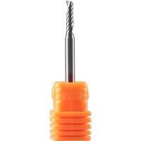 Dreanique 1PC AAAAA Single Flute Spiral End Mill Advertising 3D Engraving Milling Cutter For Acrylic Woodworking Aluminum