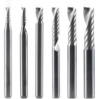 1pc AAAAA CNC Acrylic Wood Aluminium Milling Cutter 1-12mm 3D Engraving Single Flute Milling Bit