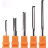 Dreanique 1pc 3.175 4 6 8mm Shank 2 Flute Tungsten Carbide End Mill CNC Milling Tools Engraving Bit