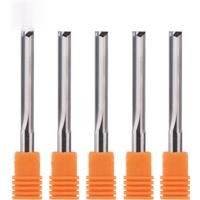 5PCS/Lot 3.175mm 4mm 6mm 8mm Shank 2 Flute Tungsten Carbide End Mill CNC Router Bit Engraving Bit