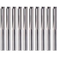 Dreanique 10pcs/lot 3.175mm Shank 2 Flute Tungsten Carbide End Mill CNC Router Bit Engraving Bit