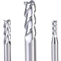 Milling Cutter 3 blade End mill CNC Machining Spiral Route bit Alloy carbide steel Tool Top Aluminum Woodworking Milling Cutter