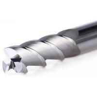 Aluminum milling cutter carbide end mill 3 flutes square head flattened end mills d1 to d12 tungsten